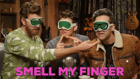 Smell My Fingers GIFs - Get the best GIF on GIPHY