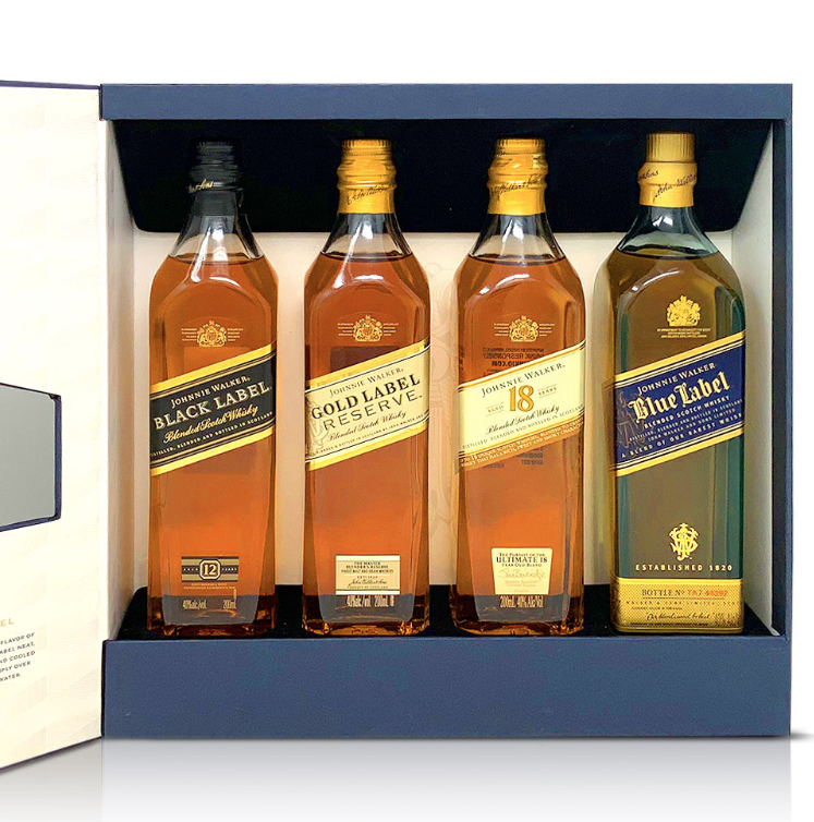Johnnie Walker The Collection Set 4 x 200ml Bottles (4mua VOT-040SET) - Send Flowers and Gifts ...