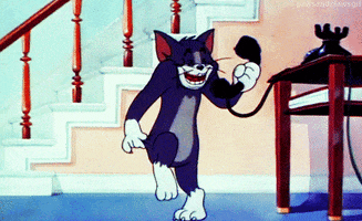 excited tom and jerry GIF