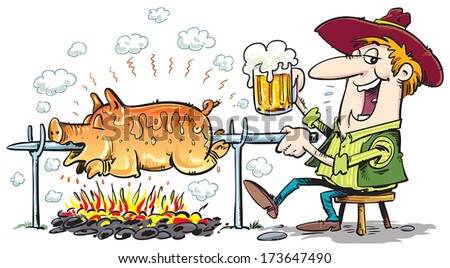 stock-vector-pig-roasting-over-a-fire-173647490.jpg